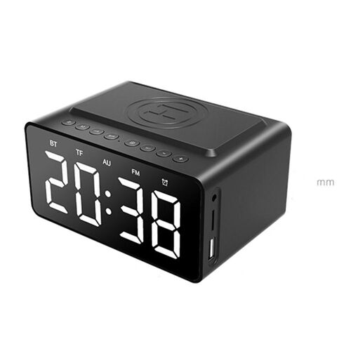 Enceinte Bluetooth Multifonction Réveil LED Charge Sans Fil Basses Puissantes YONIS
