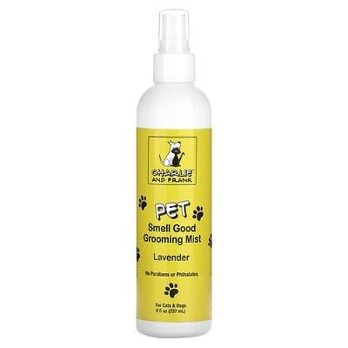 Charlie And Frank Brume De Toilettage Pour Animaux, Pour Chiens Et Chats, Lavande, 237 Ml