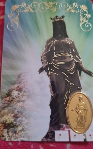 Carte De Prière À La Vierge Noire