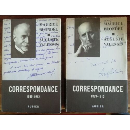 Maurice Blondel Auguste Valensin Correspondance 1899 - 1912 Tomes 1 Et 2