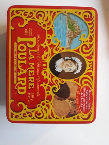 Boite Métalique Mere Poulard Rouge 19*14,5*9 Vide