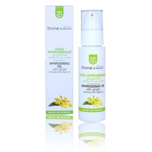 Huile Aphrodisiaque Gingembre Ylang Ylang Massage Bio Diveniextases Comestible Ylang