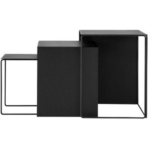 Lot de 3 tables basses Cluster noir - Ferm Living