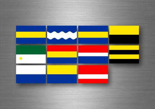 Planche Autocollant Sticker Etiquette Drapeaux Region Province Liechtenstein