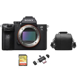SONY A7 III hybride 42.4 mpix Body + SD 64Go + Sac + Memory Card Reader