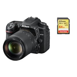 NIKON D7500 reflex 20.9 mpix KIT AF-S 18-140MM F3.5-5.6G ED VR DX + 64GB SD card