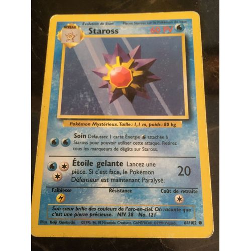 Pokemon Staross 64/102 Française 1999 Wizards