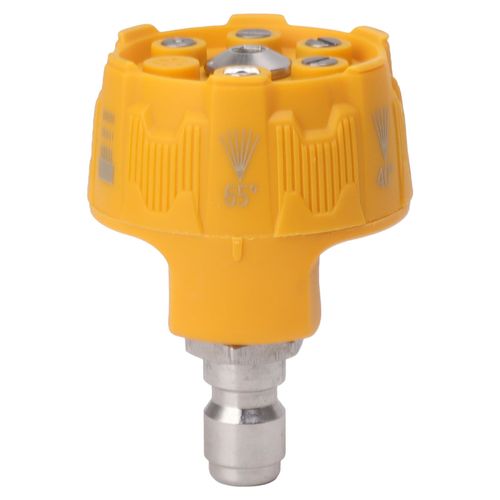 Buse de pulvérisation pour nettoyeur haute pression 6 en 1, buse réglable multifonctionnelle, Interface de prise 1/4, pointe de connexion jaune