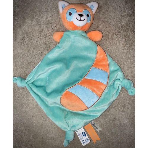 Doudou Renard Chicco Mouchoir Bébé Jouet Peluche 