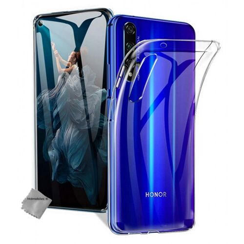 Housse etui coque silicone gel fine Huawei Nova 5T + film ecran - TRANSPARENT TPU