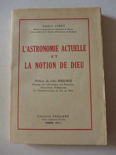 L Astronomie Actuelle Et La Notion De Dieu