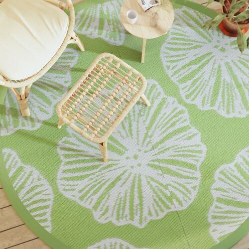 Vidaxl Tapis D'extérieur Vert Ø200 Cm Pp