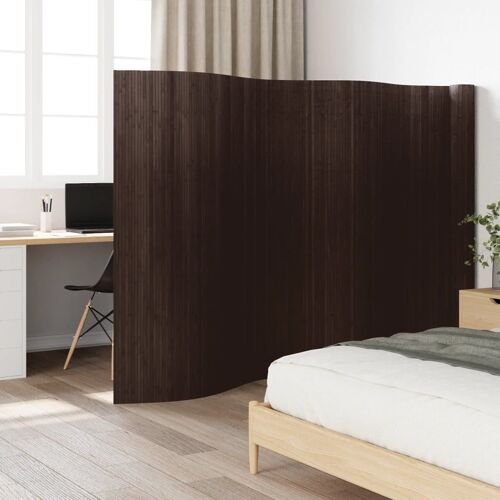 vidaXL Cloison de séparation marron foncé 165x800 cm bambou