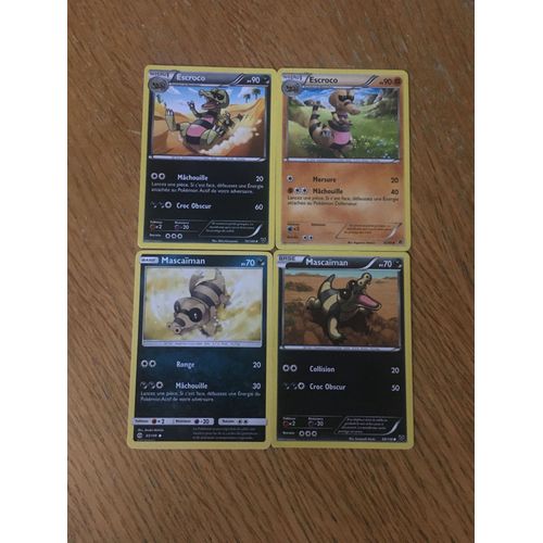 (2023) 2x Escroco + 2x Mascaïman (Pokemon)