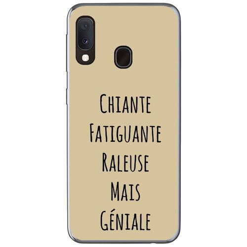 Coque Souple Pour Samsung Galaxy A20e Avec Impression Motifs Chiante Mais Génia