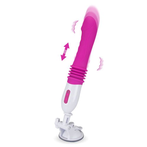 Vibromasseur Va-Et-Vient Automatique Mains Libres À Ventouse - Machine Sexuelle À Pénétrer - Gode Automatique