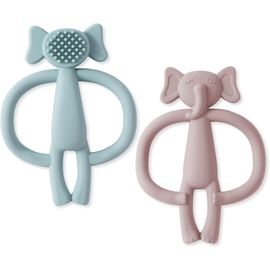 Anneaux De Dentition Pour Bebe,2pcs Anneau Dentition Bebe Silicone Jouet De Dentition Pour Bébé Ensemble Anneaux De Dentition Doux Sans Bpa Pour Garçons Et Filles
