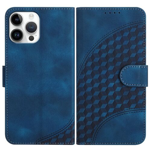 Coque Pour Iphone 12 Pro Max,Etui De Iphone 12 Pro Max Premium En Cuir Pochette Protection,Iphone 12 Pro Max Portefeuille Rabat Clapet Case,Antichoc Housse De Etui,Bleu
