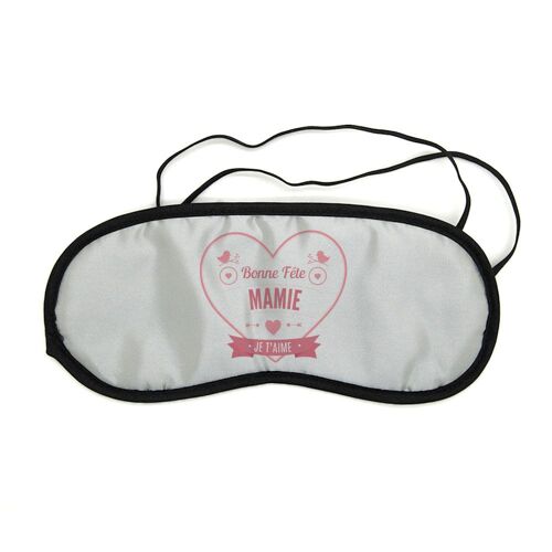 Masque De Nuit Pour Repos Voyage Et Sommeil Bonne Fête Mamie Coeur Rouge 