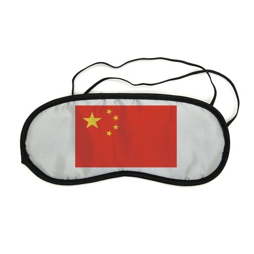 Masque De Nuit Pour Repos Voyage Et Sommeil Drapeau Chine 