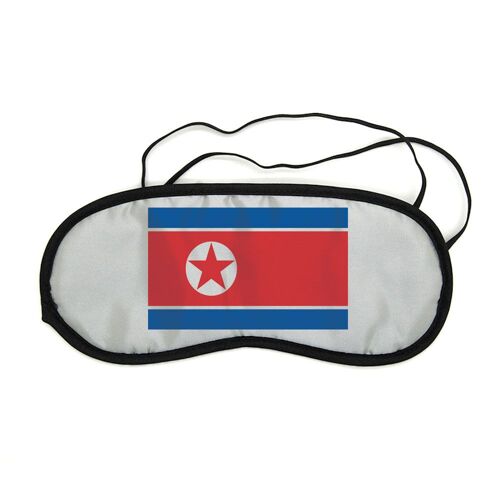 Masque De Nuit Pour Repos Voyage Et Sommeil Drapeau Corée Du Nord 