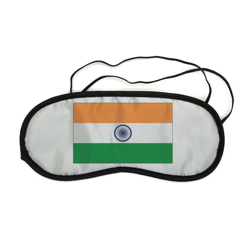 Masque De Nuit Pour Repos Voyage Et Sommeil Drapeau Inde 