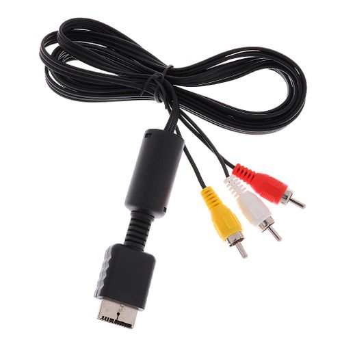 Magideal 178cm Adaptateur Audio Vidéo Av Composite Câble Pour Sony Ps2 Ps3