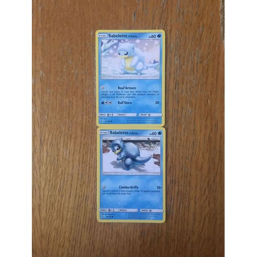 (2089) 2x Sabelette D'alola (Pokemon)