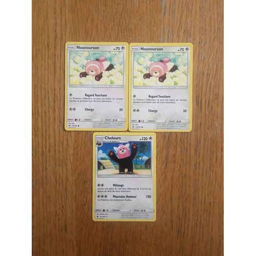 (2091) Chelours + 2x Nounourson (Pokemon)