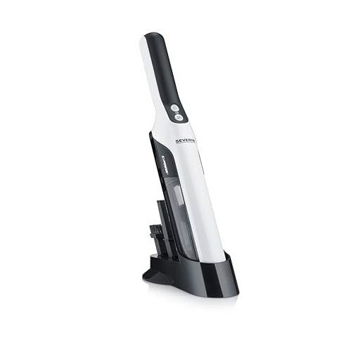 SEVERIN S'POWER HV 7140 - Aspirateur - Aspirateur à main - sans sac - sans fil - blanc et noir chargeur inclus
