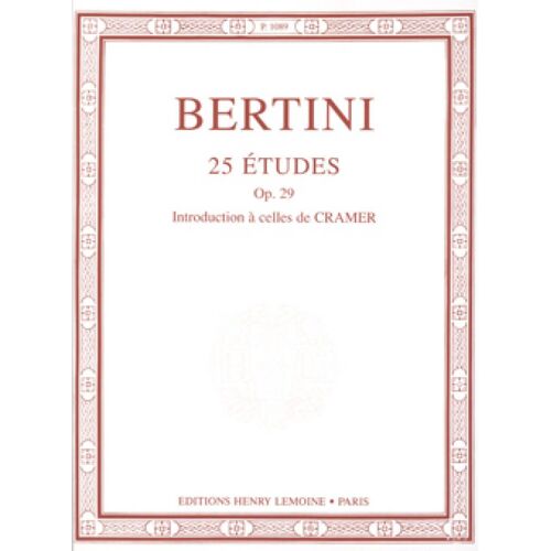 Etudes (25) Op.29 Introduction À Celles De Cramer / Recueil