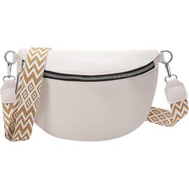 TIANYI-Sac Banane Femme Bandoulière Sacs Main Portés Épaule Femme Blanc Besace Sacoche Messenger Téléphone Cuir Sac Portable Lune Pour Femmes Noir Bandoulieres et 2 Bretelles Ville Voyage Shopping Mo