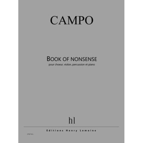 Book Of Nonsense / Vocal Score