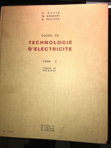 Cours De Technologie D''electricité