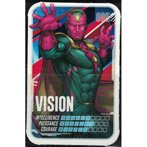 Carte À Collectionner Collector Pars En Mission Marvel E. Leclerc Vision 005