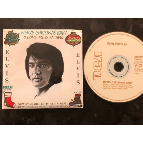 Elvis Presley Merry Christmas Cd Single Panama Rca 74-0572