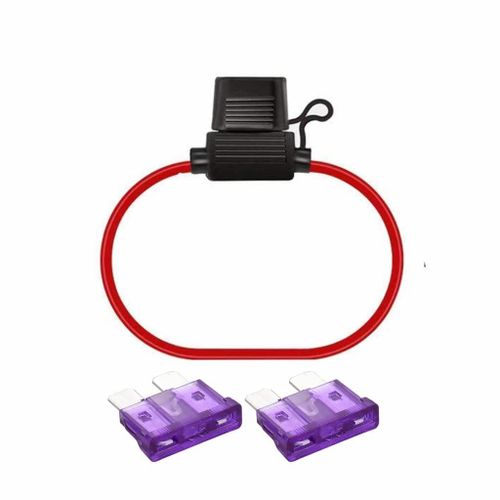 KALANKA-1 porte-fusible pour voiture aérienne résistant à l'eau avec 2 fusibles de 35 ampères.