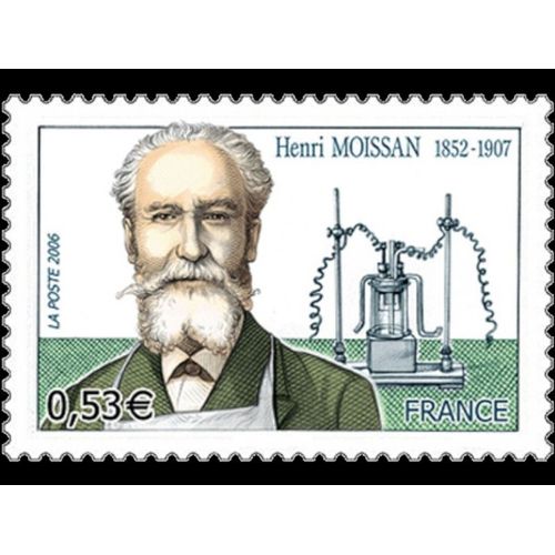 France 2006, Très Beau Timbre Neuf** Luxe Yvert 3975, Henri Moissan, Membre De L'académie Des Sciences, Prix Nobel De Chimie En 1906.
