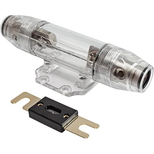 KALANKA-5800-027 Porte-fusible ANL Satin Nickel pour câbles jusqu'à 50qmm avec fusible ANL 100A