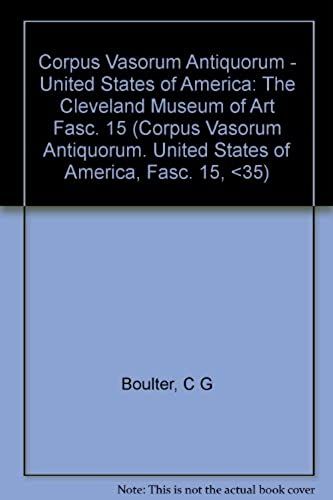 Corpus Vasorum Antiquorum. Usa. Fasc. 15. Cleveland Museum Of Art, Fasc. 1