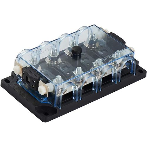 KALANKA-® Porte-fusible Mega Fuse 4 voies avec support pour fusible de rechange.