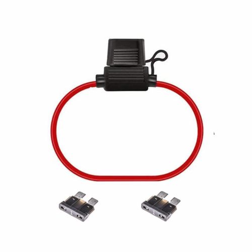 KALANKA-1 porte-fusible pour voiture aérienne résistant à l'eau avec 2 fusibles de 1 amp.