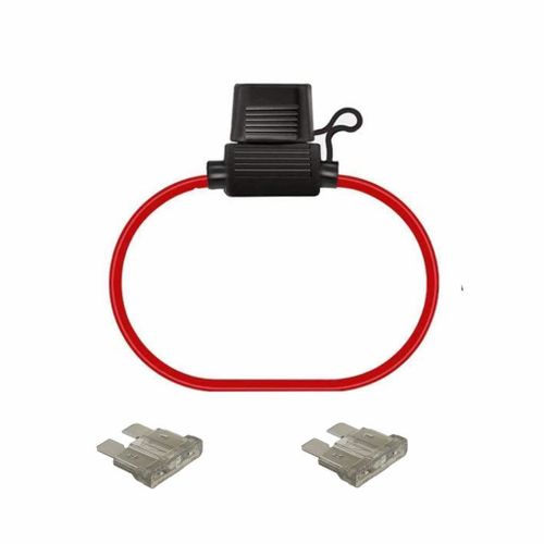 KALANKA-1 porte-fusible pour voiture aérienne résistant à l'eau avec 2 fusibles de 2 ampères.