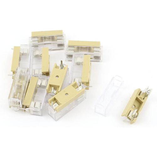 KALANKA-10pcs Porte-fusible Boîtier en Plastique pour Tube de fusible 6 mm x 30 mm