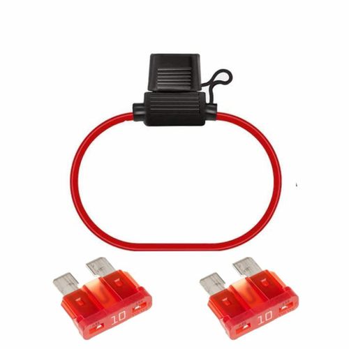 KALANKA-1 porte-fusible pour voiture aérienne résistant à l'eau avec 2 fusibles de 10 ampères.