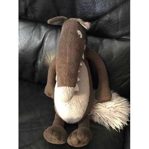 Doudou peluche loup auzou 2013 28cm