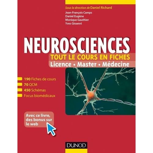Neurosciences - Tout Le Cours En Fiches, Licence, Master, Médecine