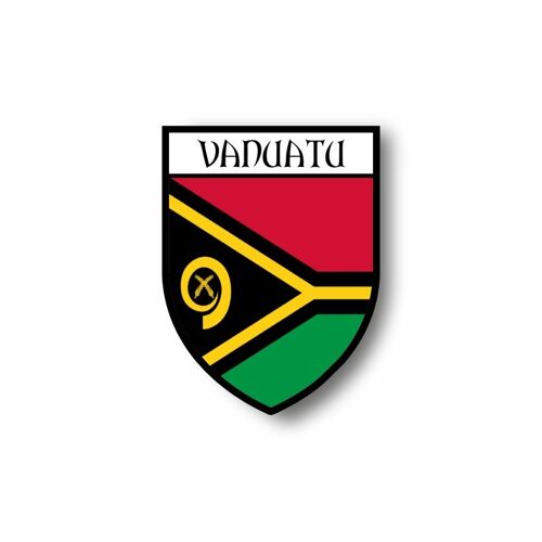 Autocollant Sticker Voiture Moto Blason Ville Drapeau Vanuatu
