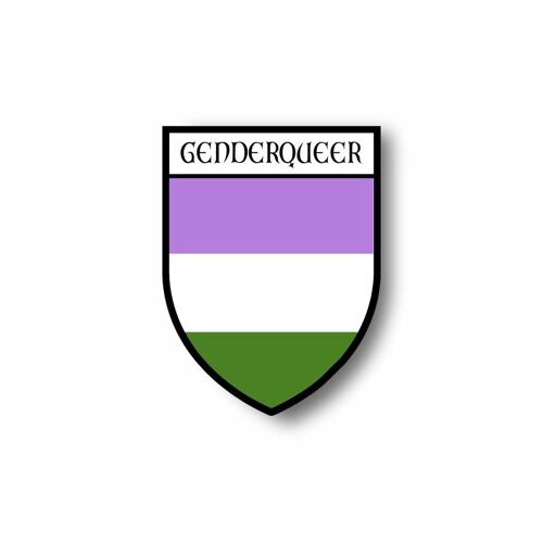 Autocollant Sticker Voiture Moto Blason Ville Drapeau Arc En Ciel Rainbow