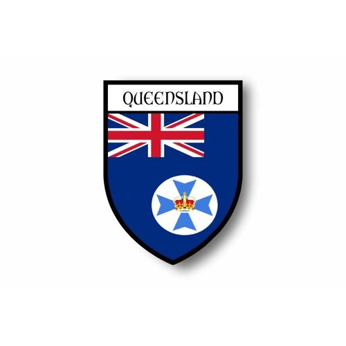 Autocollant Sticker Voiture Moto Blason Ville Drapeau Australie Queensland
